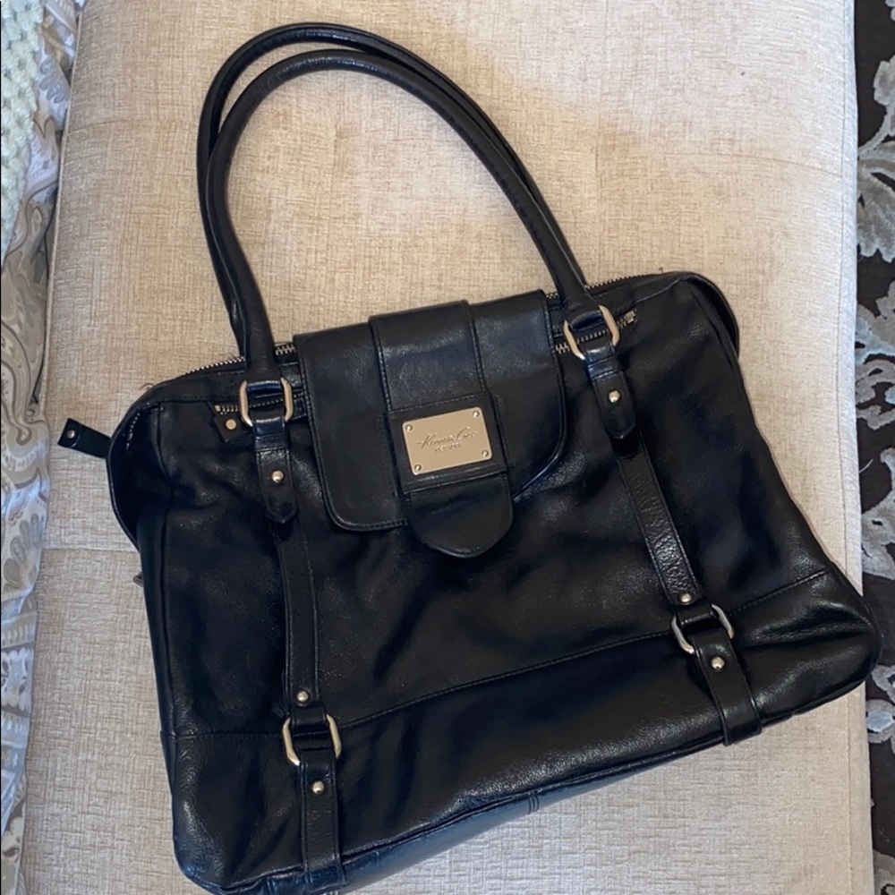 Kenneth Cole Shoulder Bag Satchel Purse Black